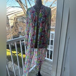 Sheer Long Kimono Cardigan